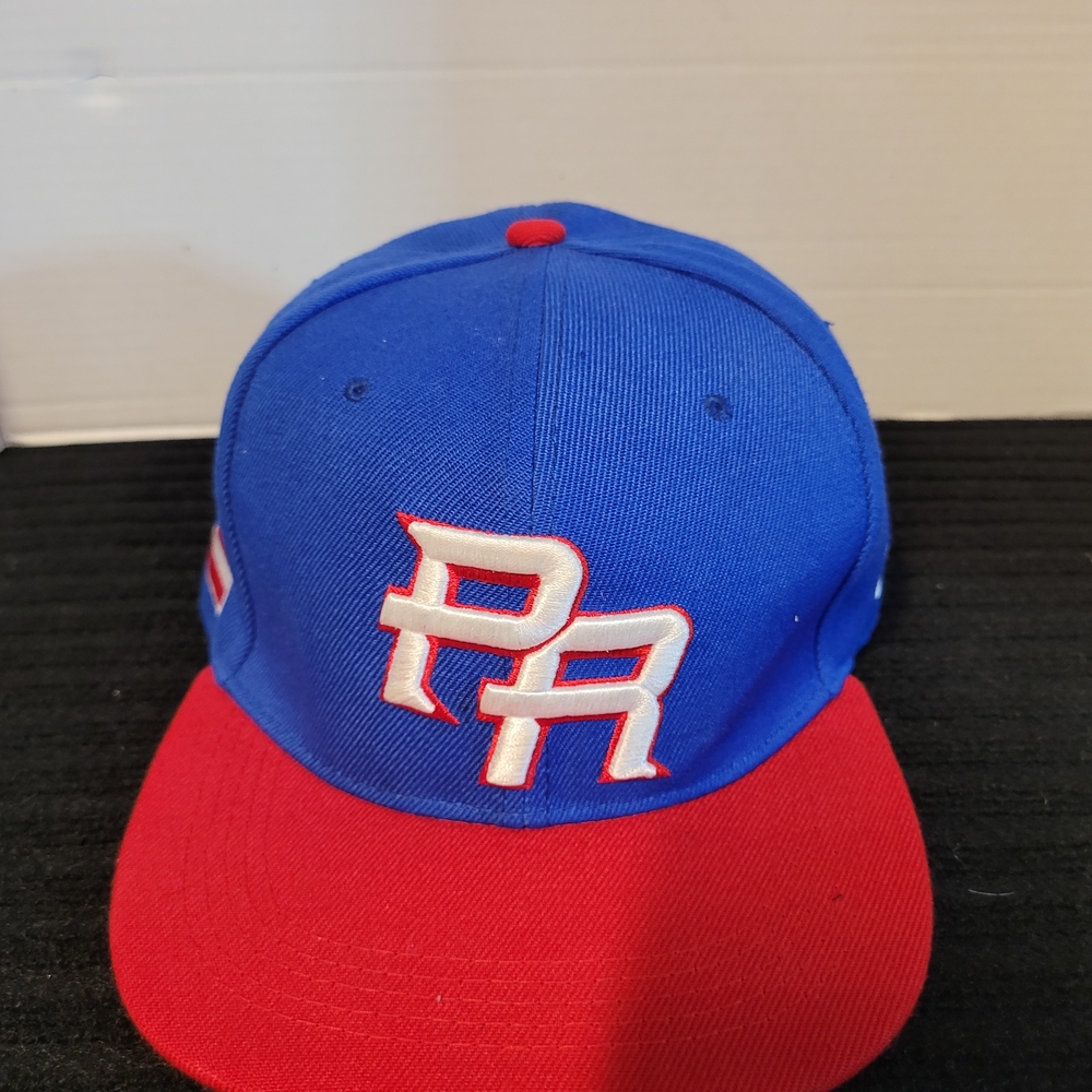 PR Blue and Red mens Baseball Cap